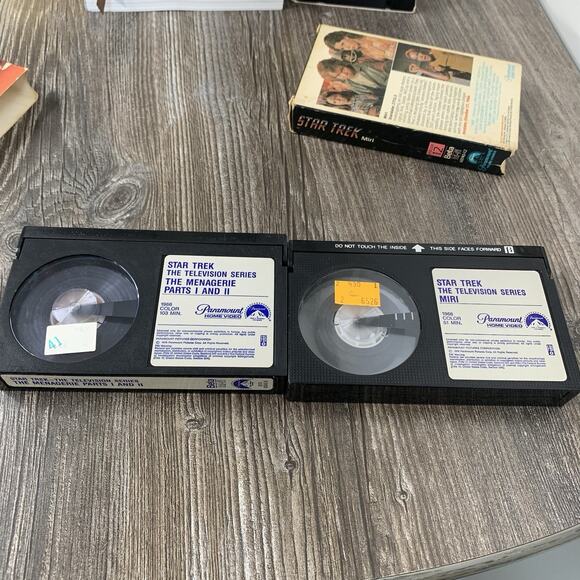 Lot Of 2 Star Trek Betamax Tapes Episodes 12 & 16 Miri The Menagerie I & II - Picture 6 of 6